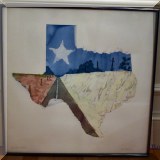 A07. Framed Texas watercolor signed by Jack Boynton. 